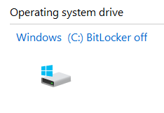 Bitlocker encryption